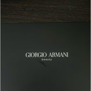 Giorgio Armani red clutch purse with box